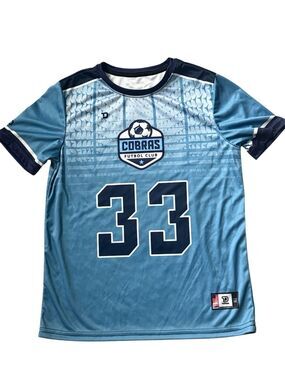 Kids' Unisex Light Blue Number 33 Jersey